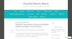 Desktop Screenshot of columbiahistorichomes.com